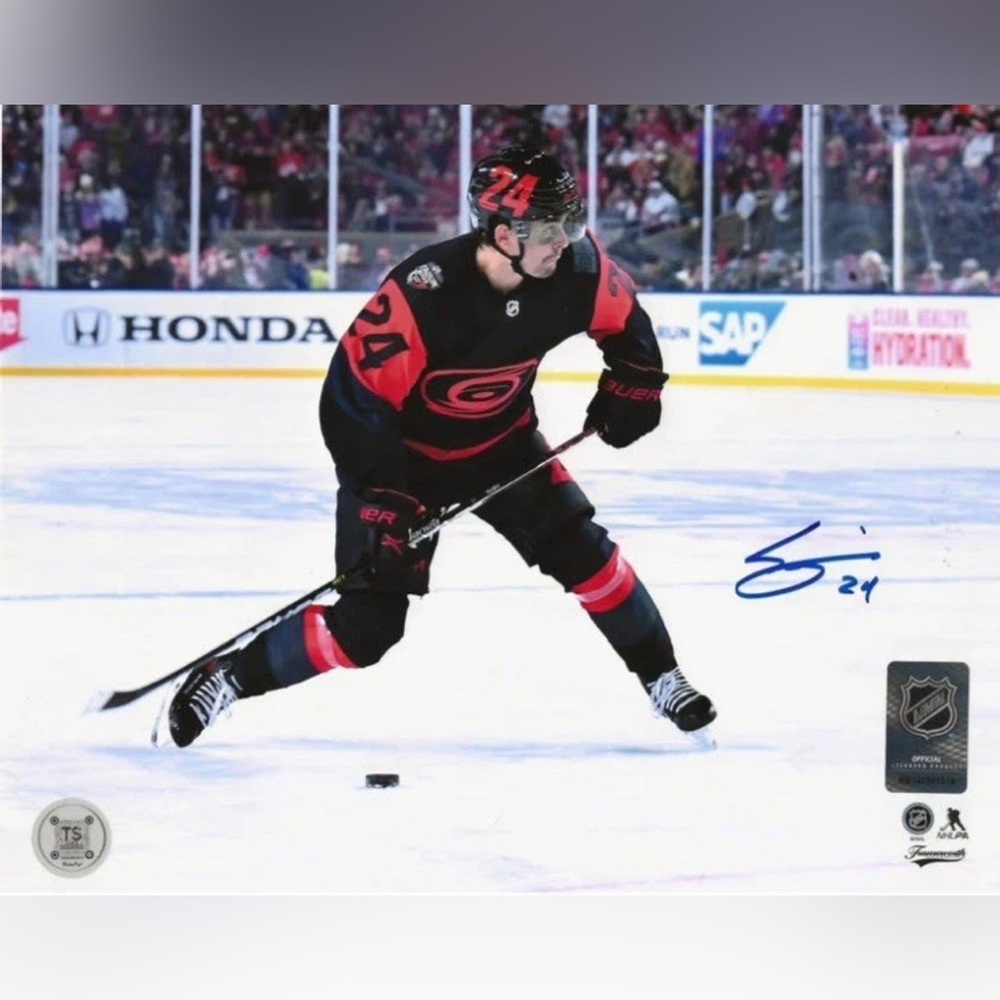 Seth Jarvis Signed 8x10 TS Sports